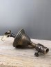 画像13: 1890'S 1900’S　WEBER　レア　アーリーセンチュリー　ガス エレクトリック デュプレックスモデル　ミュータント　1灯　ベアバルブ　ウォールマウントブラケットライト　真鍮　銅メッキ　ガスバルブ付　アンティーク　ビンテージ