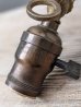 画像11: 1890'S 1900’S　WEBER　レア　アーリーセンチュリー　ガス エレクトリック デュプレックスモデル　ミュータント　1灯　ベアバルブ　ウォールマウントブラケットライト　真鍮　銅メッキ　ガスバルブ付　アンティーク　ビンテージ