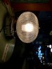 画像6: 1930'S 1940'S　シーリングライト　1灯　リブドクリアガラスシェード　ジェリーフィッシュシェイプ　フラッシュマウント　クロムメッキ　スイッチ付き　アンティーク　ビンテージ
