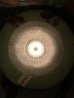 画像8: 1930'S 1940'S　シーリングライト　1灯　リブドクリアガラスシェード　ジェリーフィッシュシェイプ　フラッシュマウント　クロムメッキ　スイッチ付き　アンティーク　ビンテージ