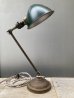 画像4: 1920'S 30'S　アーリーセンチュリー　FARIES　HUBBELL　フェアリーズ　シャビーシック　インダストリアルランプ　デスクランプ　タスクランプ　1灯　2アジャスター　ブラス　アイアン　スチール　アンティーク　ビンテージ