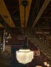 画像2: 1910'S 20'S　1910年代 20年代　アールデコ　ギャッツビー　スイングエラ　スカイスクレイパーシェード　スクールハウス シーリングライト　摩天楼シェード　ウエディングケーキ　ミルクガラスシェード　銅メッキ　アイアン　激レア　1灯　アンティーク　ビンテージ (2)