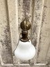 画像14: 1900’S 10'S　HUBBELL　アーリーセンチュリー　1灯　ミルクガラスシェード　ナローシャフト　カーブドシャフト　ウォールマウントブラケットライト　真鍮　アンティーク　ビンテージ