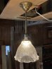 画像3: 1910'S 20'S　GE　ジェネラルエレクトリック　ホロフェーン　HOLOPHANE　シーリングライト　1灯　リフレクターカット　ガラスシェード　ペンダントライト　装飾　アンティーク　ビンテージ