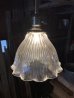 画像5: 1910'S 20'S　GE　ジェネラルエレクトリック　ホロフェーン　HOLOPHANE　シーリングライト　1灯　リフレクターカット　ガラスシェード　ペンダントライト　装飾　アンティーク　ビンテージ