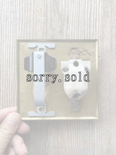 画像13: 1930'S 40'S　レア　エクセレントコンディション　BRYANT　HEMCO　BULLS EYE SWITCH-ASSY　ブルズアイスイッチ　グラスジュエル　GLASS JEWEL　レッドカットガラス　トグルスイッチ　ブラス プレート　ポーセリン　真鍮　アンティーク　ビンテージ