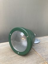 1970'S    スポットライト　ウォールマウントブラケットライト　ガラス　軽量アルミニューム　グリーン　1灯　アルミ合金　アンティーク　ビンテージ
