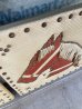 画像5: 1950’S　フィフティーズ　2pcs set　ツー ホース　馬　ビニール　リベット　ウォールデコ　ベージュ×レッド　ウォールオーナメント　アンティーク　ビンテージ