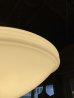 画像9: 1920'S 30'S　レア　マシンエイジ　コーン型　スタッド型　リブ付きミルクガラスシェード　ペンダントランプ　シーリングライト　1灯　スクールハウスシーリング　中型　アーツ＆クラフツ　シャビーシック　スチール　ブラス　銅メッキ　アイアン　アンティーク　ビンテージ