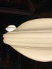画像8: 1920'S 30'S　レア　マシンエイジ　コーン型　スタッド型　リブ付きミルクガラスシェード　ペンダントランプ　シーリングライト　1灯　スクールハウスシーリング　中型　アーツ＆クラフツ　シャビーシック　スチール　ブラス　銅メッキ　アイアン　アンティーク　ビンテージ