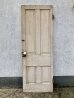 画像1: 木製ドア　1910'S 20'S　PATINA　パティーナ　ホワイト　ドアノブ　蝶番　丸座　ロゼット　ラッチ付き　アンティーク　ビンテージ (1)