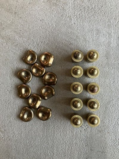 画像3: 1930’S 40'S 50'S　10pcs/SET.　デッドストック　スプリング ドアボールキャッチ 小＆極小　キャビネットラッチ　スプリングラッチ　キャッチ　丸型　真鍮メッキ　スチール　アンティーク　ビンテージ