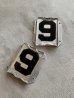 画像4: 1940'S?　50'S?　"69"　"96"　"66"　"99"　レア　チッピング グリッター ガラス　ラメ　レターブロック　レタープレート　サイン　ハウスナンバー　アルミニューム　ガラス　アンティーク　ビンテージ