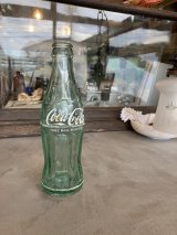 1970'S　SODA BOTTLE　ソーダボトル　ポップボトル　ガラス瓶　カタカナ コカコーラ　COCA COLA　coke　グリーンガラス　アドバタイジング　アンティーク　ビンテージ