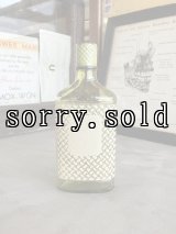 1960'S 70'S　HAIR TONIC BOTTLE　理髪店　理容室　バーバー　ヘアトニック瓶　スカルプ　グリーンガラスボトル　瓶　蓋つき　クリアガラス　アンティーク　ビンテージ
