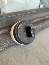 1900'S 10'S　GE　GENERAL ELECTRIC　ジェネラルエレクトリック　シャビーシック　パティナ　PATINA　サーフェイススイッチ　ロータリースイッチ　ターンスイッチ　真鍮　ニッケルメッキ　ポーセリン　made in the usa　中型　アンティーク　ビンテージ