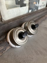 1910'S 20'S　DIAMOND H SWITCH　サーフェイススイッチ　大型　ロータリースイッチ　ターンスイッチ　スナップスイッチ　ブラス　ニッケルメッキ　ベークライト　ポーセリン　アンティーク　ビンテージ