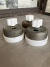 画像2: 1900'S 10'S    アーリーエレクトリック　アメリカ製　サーフェイススイッチ　THE PES MFG.CO　PERKINS　超大型　ロータリースイッチ　ターンスイッチ　ブラス　ニッケルメッキ　ポーセリン　アンティーク　ビンテージ  (2)