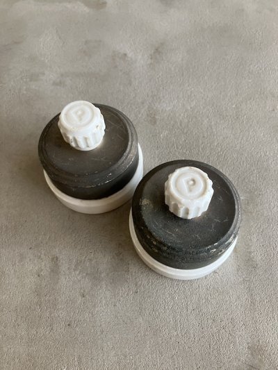 画像2: 1900'S 10'S    アーリーエレクトリック　アメリカ製　サーフェイススイッチ　THE PES MFG.CO　PERKINS　大型　ロータリースイッチ　ターンスイッチ　ブラス　ニッケルメッキ　ポーセリン　アンティーク　ビンテージ 