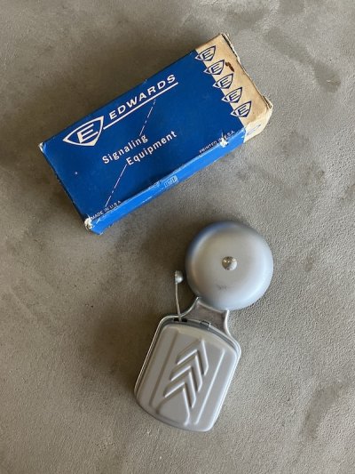 画像1: 1950'S　箱付きデッドストック　EDWARDS　ベル　ドアベル　チャイム　スチール　実用に！　ディスプレイに！　アンティーク　ビンテージ