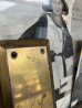画像4: 1930'S 40'S　PATINA　パティーナ　プッシュプレート　押板　スチール　真鍮メッキ　2pcs/set　２枚セット　アンティークドアに　フロアヒンジドアなどに　ラスティーゴールド　アンティーク　ビンテージ