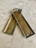 画像10: 1930'S 40'S　PATINA　パティーナ　プッシュプレート　押板　スチール　真鍮メッキ　2pcs/set　２枚セット　アンティークドアに　フロアヒンジドアなどに　ラスティーゴールド　アンティーク　ビンテージ