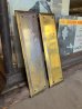 画像1: 1930'S 40'S　PATINA　パティーナ　プッシュプレート　押板　スチール　真鍮メッキ　2pcs/set　２枚セット　アンティークドアに　フロアヒンジドアなどに　ラスティーゴールド　アンティーク　ビンテージ (1)