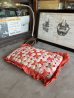 画像3: 1890’S 1900'S 1910'S　ヴィクトリアン　フェザークッション　ハンドメイド　フラワーモチーフ　柄　シルク　レース　フリル　オーガンジー　赤系　アンティーク　ビンテージ　