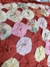 画像11: 1890’S 1900'S 1910'S　ヴィクトリアン　フェザークッション　ハンドメイド　フラワーモチーフ　柄　シルク　レース　フリル　オーガンジー　赤系　アンティーク　ビンテージ　