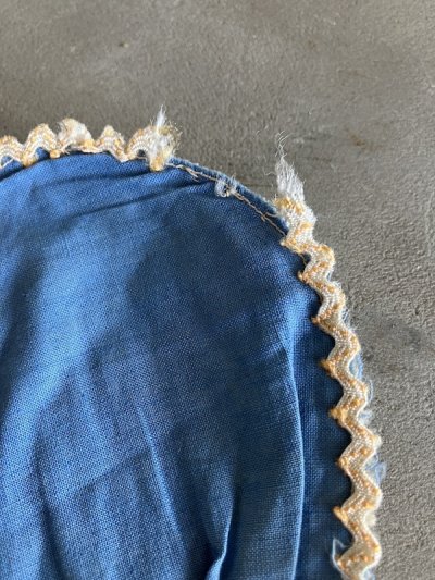 画像2: 1910'S 20'S 30'S　ビクトリアン　プリミティブ　シャビーシック　ハンドメイド　ハンドステッチ　キッチン　オーガナイザー?!　鍋つかみ?!　パッチワーク　フリル　花柄　アンティーク　ビンテージ