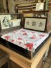 画像3: 1950'S 60'S　ミッドセンチュリー　ファブリック　テーブルクロス　生地　プリミティブ　フラワーデザイン　コットン100%　花柄　キッチン　オールドカントリー　汚れ、シミアリ　リメイク用にも　アンティーク　ビンテージ