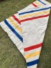 画像5: 1950'S　J.C.PENNY CO.Inc　Golden Down　ALL WOOL BLANKET　ペニーズ　J.C.ペニー　ウール ブランケット　マルチカラー　ストライプ　キャンプ　アウトドア　ハドソンベイ風　アンティーク　ビンテージ