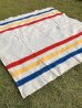 画像9: 1950'S　J.C.PENNY CO.Inc　Golden Down　ALL WOOL BLANKET　ペニーズ　J.C.ペニー　ウール ブランケット　マルチカラー　ストライプ　キャンプ　アウトドア　ハドソンベイ風　アンティーク　ビンテージ