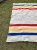 画像23: 1950'S　J.C.PENNY CO.Inc　Golden Down　ALL WOOL BLANKET　ペニーズ　J.C.ペニー　ウール ブランケット　マルチカラー　ストライプ　キャンプ　アウトドア　ハドソンベイ風　アンティーク　ビンテージ