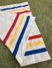 画像6: 1950'S　J.C.PENNY CO.Inc　Golden Down　ALL WOOL BLANKET　ペニーズ　J.C.ペニー　ウール ブランケット　マルチカラー　ストライプ　キャンプ　アウトドア　ハドソンベイ風　アンティーク　ビンテージ