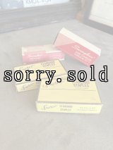 1950'S  60'S    Swingline　Sparco　ステイプラー　Stapler　ステイプル　ホチキス　ホッチキス針　替針　紙箱　4箱セット　アドバタイジング　アンティーク　ビンテージ