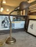 画像1: 1920'S 30'S　FARIES　GE　ジェネラルエレクトリック　フェアリーズ　ハーフフレキシブル　グースネックライト　インダストリアル　デスクランプ　メタルシェード　ブラス　アイアン　スチール　オリジナルシェード　エクセレントコンディション　PATINA　アンティーク　ビンテージ (1)