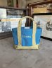 画像1: 1990'S 2000'S　L.L.BEAN　Vintage　Boat and Tote　デラックストート　ミニトート　モノグラム　ボートアンドトート　エルエルビーン　L.L.ビーン　ビーントート　アメリカ製　MADE IN USA　レアカラー　ターコイズ×オリーブ　ミントコンディション　ビンテージ (1)