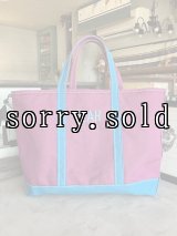 1990'S 2000'S　L.L.BEAN　Vintage　Boat and Tote　デラックストート　モノグラム　ボートアンドトート　エルエルビーン　L.L.ビーン　ビーントート　アメリカ製　MADE IN USA　レアカラー　ディープレッド　マジェンタ×ティールグリーン　ミントコンディション　ビンテージ