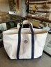 画像6: 1980’s 90'S　L.L.BEAN　Vintage　Boat and Tote　モノグラム　ボートアンドトート　エルエルビーン　L.L.ビーン　ビーントート　ラージ　LARGE　アメリカ製　MADE IN USA　グッドコンディション　NAVY　帆布　ビンテージ