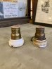 画像4: 1900'S 1910’S CIRCLE F アーリーセンチュリー フラッシュマウント ウォールマウント&シーリングマウント シンプルライト ポーセリン 真鍮 ソケットランプ 1灯 アンティーク ビンテージ (4)