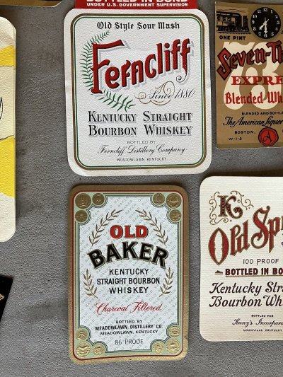 画像7: 1920’S 30'S 40'S 50'S 60'S　21pcs/set　ヴィンテージ　デッドストック　ウイスキーラベル　ケンタッキーバーボン　クラフトビール　ビアー　pale ale　ラベル　アドバタイシング　KENTUCKY Bourbon　デザインサンプルに　店舗ディスプレイに　アンティーク　ビンテージ