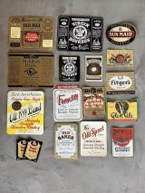 1920’S 30'S 40'S 50'S 60'S　21pcs/set　ヴィンテージ　デッドストック　ウイスキーラベル　ケンタッキーバーボン　クラフトビール　ビアー　pale ale　ラベル　アドバタイシング　KENTUCKY Bourbon　デザインサンプルに　店舗ディスプレイに　アンティーク　ビンテージ