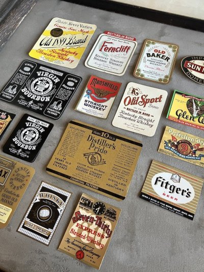 画像2: 1920’S 30'S 40'S 50'S 60'S　21pcs/set　ヴィンテージ　デッドストック　ウイスキーラベル　ケンタッキーバーボン　クラフトビール　ビアー　pale ale　ラベル　アドバタイシング　KENTUCKY Bourbon　デザインサンプルに　店舗ディスプレイに　アンティーク　ビンテージ