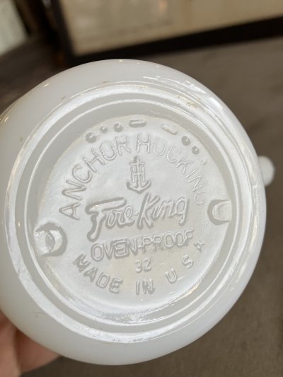 画像18: 1960'S 70'S　Fire-King　スタッキングマグ　FOXY FLOWERS　フォクシーフラワーズ　ポピー　アンカーホッキング　ファイヤーキング　レッド＆イエロー　ミントコンディション　アンティーク　ビンテージ