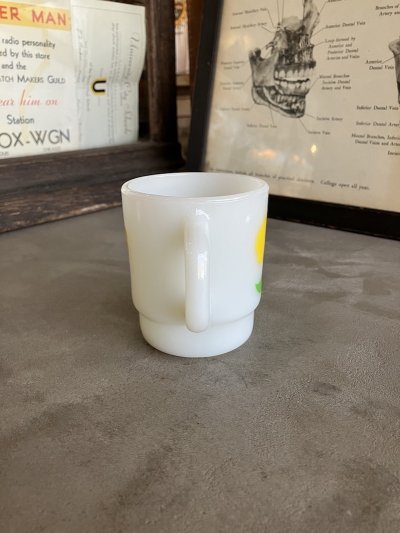 画像13: 1960'S 70'S　Fire-King　スタッキングマグ　FOXY FLOWERS　フォクシーフラワーズ　ポピー　アンカーホッキング　ファイヤーキング　レッド＆イエロー　ミントコンディション　アンティーク　ビンテージ