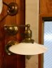 画像10: 1910’S 20'S　アーリーセンチュリー　フラットシェード　スイベル　ウォールマウントブラケットライト　真鍮　180度スイング可能　1灯　アンティーク　ビンテージ