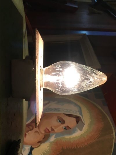 画像2: アーリーセンチュリー　1910’S 20'S　ポーセリンライト　ウォールマウント　壁面埋込型　ポーセリン　ソリッドブラス　1灯　アンティーク　ビンテージ
