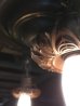 画像17: 1920'S30'S　アールデコ　シーリングライト　4灯　シャンデリア　真鍮　ベアバルブ　スイッチ付　装飾　アンティーク　ビンテージ