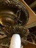 画像16: 1920'S30'S　アールデコ　シーリングライト　4灯　シャンデリア　真鍮　ベアバルブ　スイッチ付　装飾　アンティーク　ビンテージ